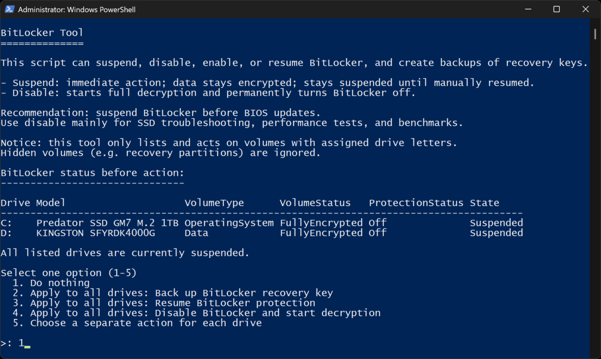 BitLocker (and Device encryption) Tool - Download Portal